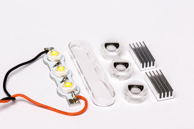 13mm ECO-Scheinwerfer für Gleitschirme, 3x6W, RC-Gleitschirm Beleuchtung, RC-Paraglider