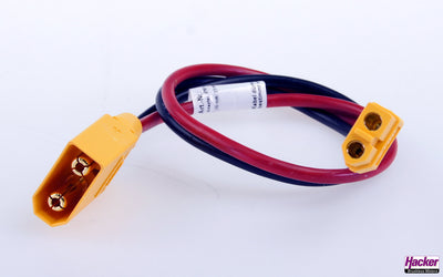 Akkuladekabel XT90-Stecker / XT60-Buchse, Hacker Motor, Para RC 
