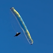 RC Paraglider mit Liegegurt Aquila und Libra 3.7 beim Rast Klapper