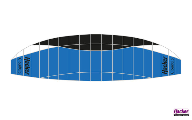 Para-RC-Gleitschirm Cloud 0.5 blau