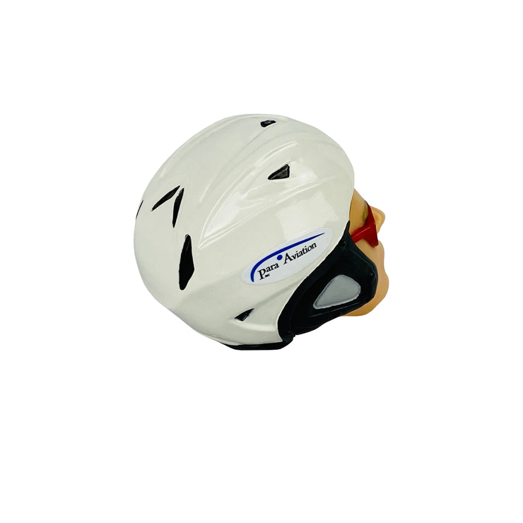 Pilotenkopf Noah mit Helm, schön lackiert