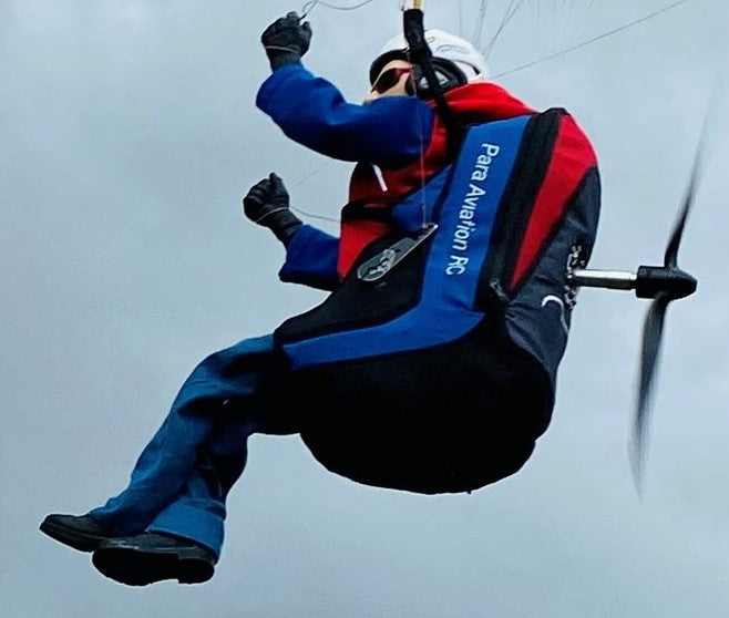 Pilotenbeine mit Knie und Schuhen