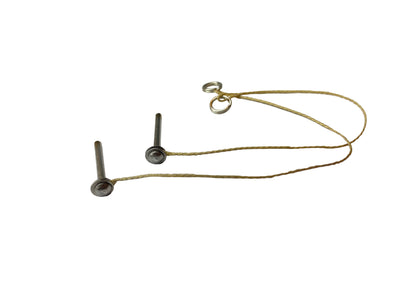 1 piece stake-out pin with spliced Kevlar line