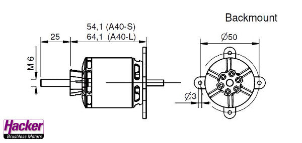 A40-10S V4 14-Pole Brushless Motor kv750