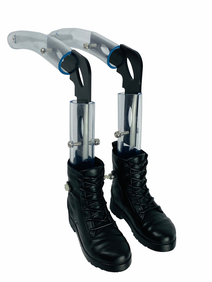 Pilotenbeine mit Knie und Schuhen
