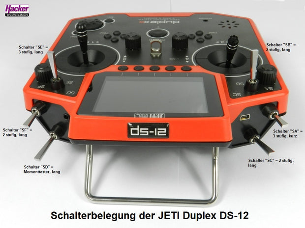 Jeti handheld transmitter DS-12 yellow multimode