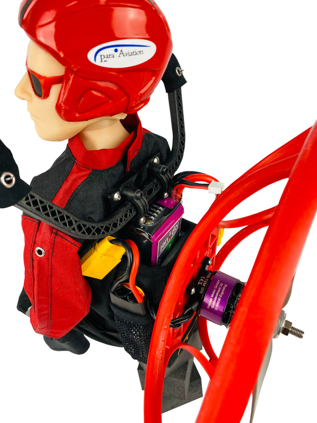 RC-Paragliding | Noah "FREE" - Set Ansicht vom hinten vom Backpack und Motorring