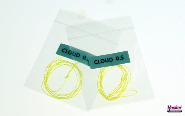 Para-RC Ersatzleine - Stammleine Cloud 0.5 Dyneema 0,25mm gelb (2Stk.)