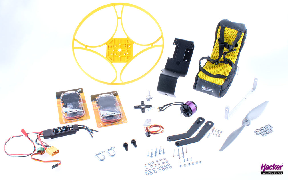 Hacker - Para-RC Rucksack-Set M EVO mit Robin V2 – Para Aviation RC