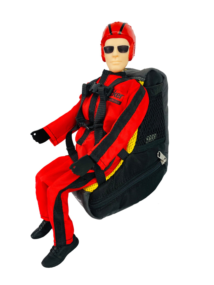 Para-RC Rucksack-Set L EVO mit Robin V2 rot