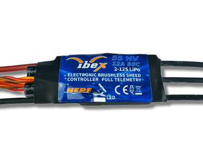 Ibex 55A Brushless Controller mit 12A BEC & Telemetrie